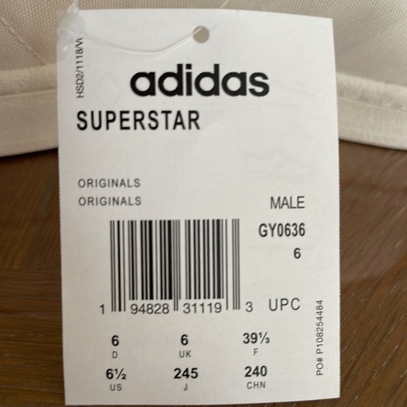 ADIDAS Originals Superstar GY036 Sneakers Size 6 1/2 Male - Picture 7 of 8